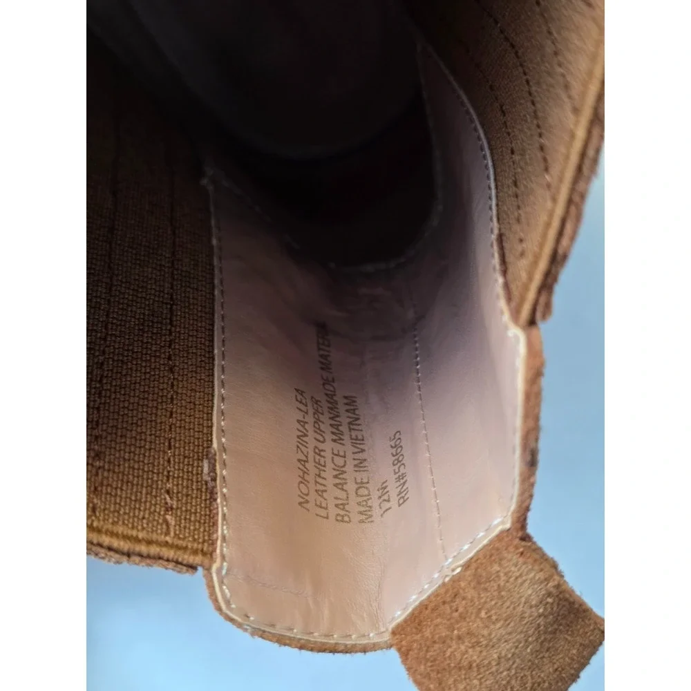 Nordstrom Nohazina-Lea Women's Boots Size 12 M Brown Suede‎ Leather Ankle Shoes